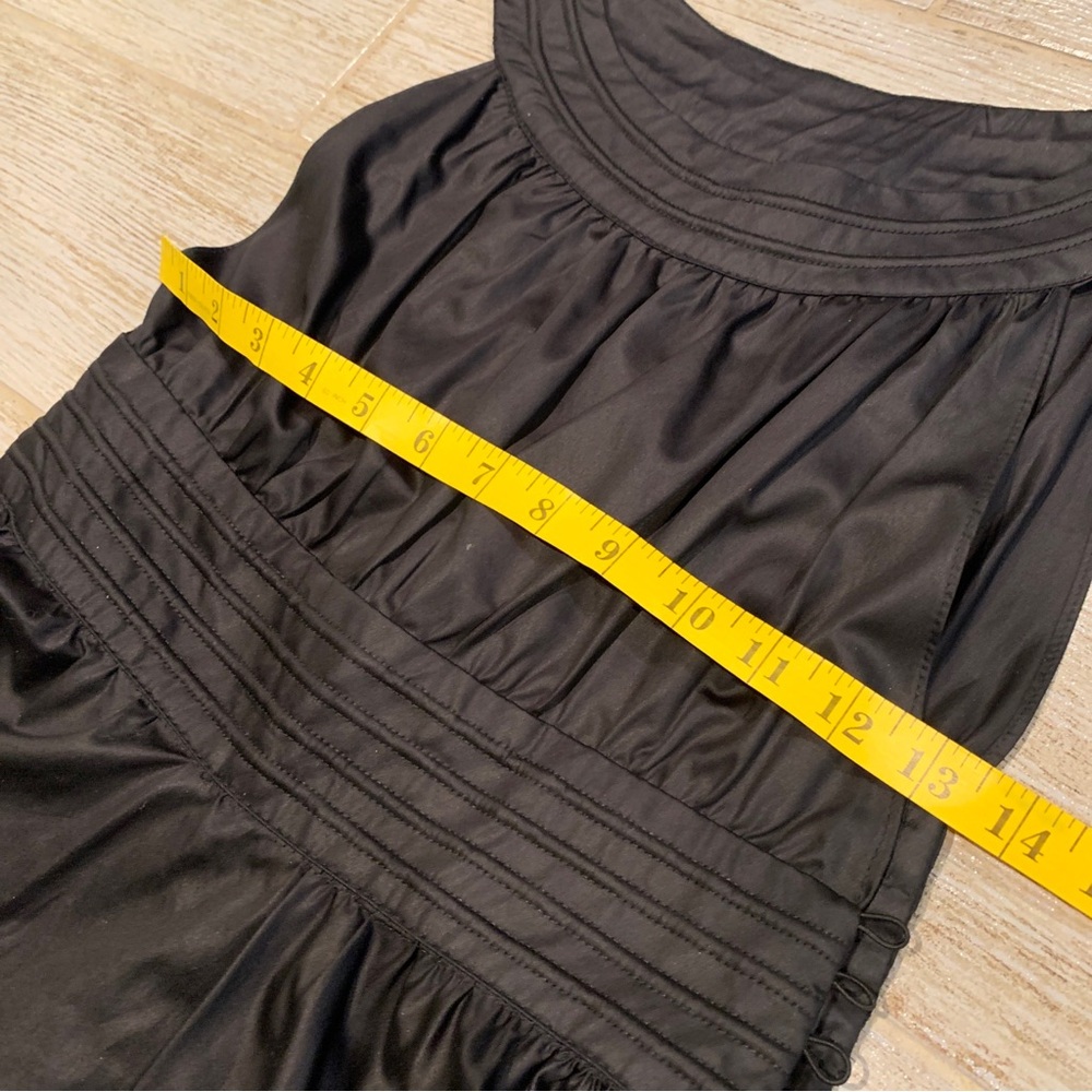 French Connection Solid Black Sleeveless Fit &Fla… - image 5